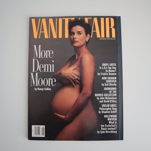Vintage 1991 Pregnant Demi Moore Vanity Fair Issue - Picture 1 of 6